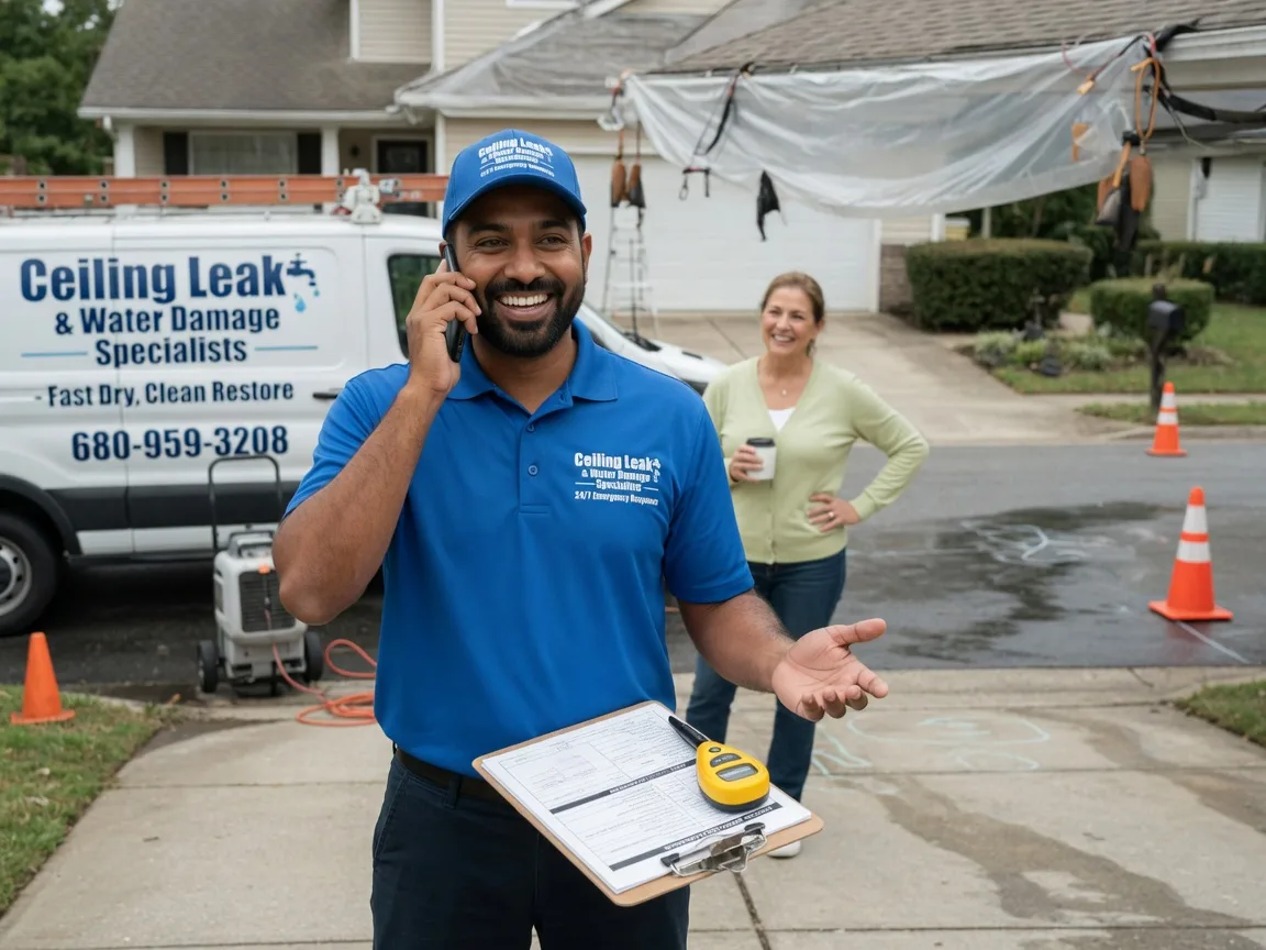 Ceiling Leak Cleanup Spicewood, TX FAQs